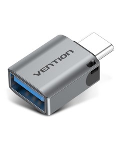 Переходник адаптер USB Type C USB OTG 3A серый CDQH0 Vention