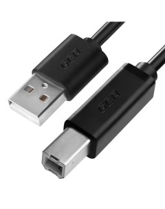 Кабель USB 2 0 Am USB 2 0 Bm экранированный 50см черный UPC5 51563 Gcr