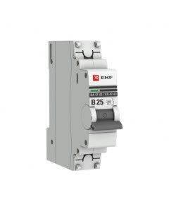 Автоматический выключатель PROxima ВА 47 63 1P 40А тип В 4 5 кА 230 В на DIN рейку mcb4763 1 40B pro Ekf