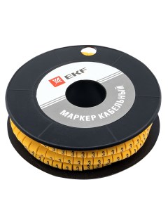Маркеры кабельные клипсы PROxima 3 4 2 мм цифра 3 желтые 500 шт plc KM 4 3 Ekf