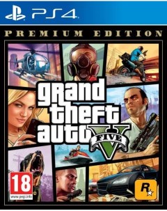 Игра Grand Theft Auto V Premium Edition GTA 5 русские субтитры PS4 Nobrand