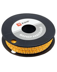 Маркеры кабельные (клипсы) PROxima 4,5-8,6 мм цифра 3 желтые (350 шт.) (plc-KM-6-3) Ekf