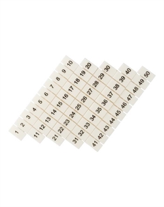 Маркеры для клемм JXB-ST 6 PROxima с нумерацией 1-50 (100 шт.) (zb-st-6-1-50) Ekf