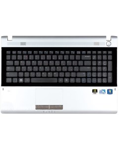 Клавиатура топ панелью для ноутбуков Samsung RV511 RV513 RV515 RV520 Series Черная Русск Vbparts