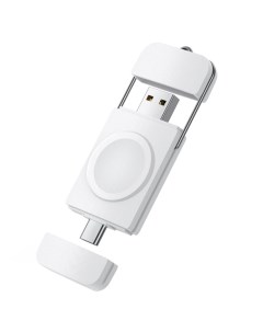 Зарядное беспроводное устройство Type C USB для Apple Watch SE Series 1 8 белое Grand price
