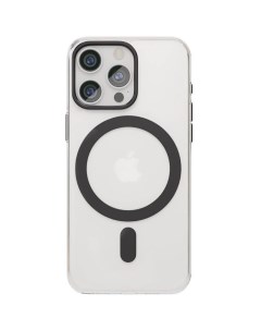 Чехол Diamond Case с MagSafe для iPhone 15 Pro Max прозрачный с чёрным Vlp