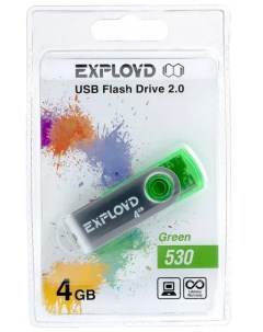 Флешка 4GB 530 зеленый Exployd