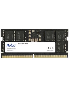 Оперативная память NTBSD5N48SP 08 NTBSD5N48SP 08 DDR5 1x8Gb 4800MHz Netac