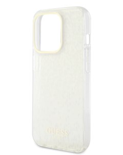 Чехол для iPhone 15 Pro Max Faceted Mirror Disco Hard Gold Guess