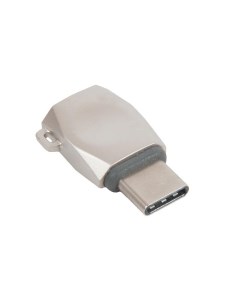 Переходник UA8 Micro USB to Type C жемчужный никель Hoco