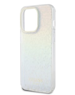 Чехол для iPhone 15 Pro Faceted Mirror Disco Hard Iridescent Guess