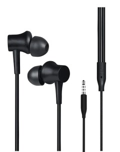 Наушники проводные Mi Piston Fresh In Ear Headphones Basic с микрофоном HSEJ03JY черные Xiaomi