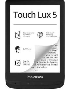 Электронная книга Электронная книга 6 628 Touch Lux 5 Ink WiFi чёр Pocketbook