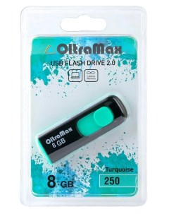Флешка OM 8GB 250 бирюзовый Oltramax