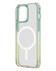 Чехол для iPhone 15 с MagSafe Sea Green Soft Yellow Uniq