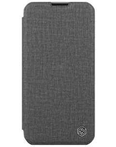 Чехол для iPhone 15 Pro QIN Pro Cloth Booktype Classical Grey Nillkin