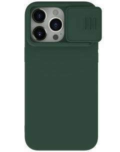 Чехол для iPhone 15 Pro CamShield Silky Silicone Foggy Green Nillkin