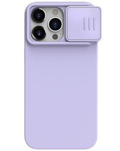 Чехол для iPhone 15 Pro CamShield Silky Silicone Misty Purple Nillkin