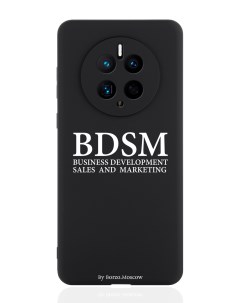 Чехол для смартфона Huawei Mate 50 черный силиконовый BDSM business development Borzo.moscow