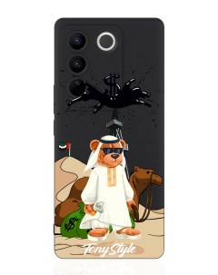 Чехол для смартфона Vivo V27 черный силиконовый Дубай Tony style