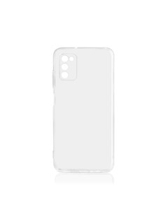 Чехол для телефона Samsung A03S силиконовый прозрачный с закрытой камерой Stylemaker