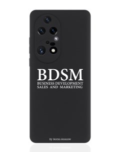 Чехол для смартфона Huawei P50 Pro черный силиконовый BDSM business development Borzo.moscow
