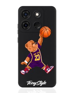 Чехол для смартфона Infinix Smart 7 Plus черный силиконовый Tony баскетболист с мячом Tony style