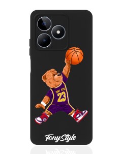 Чехол для смартфона Realme C53 Narzo N53 черный силиконовый Tony баскетболист с мячом Tony style