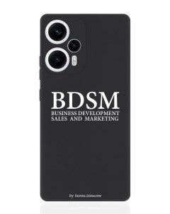 Чехол для смартфона Poco F5 Xioami Redmi Note 12 Turbo BDSM business development черный Borzo.moscow