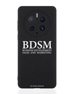 Чехол для смартфона Huawei Mate 50 Pro черный силиконовый BDSM business development Borzo.moscow