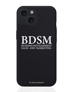 Чехол для смартфона iPhone 15 BDSM business development силиконовый черный Borzo.moscow