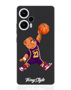 Чехол для смартфона Poco F5 Xioami Redmi Note 12 Turbo Tony баскетболист с мячом черный Tony style