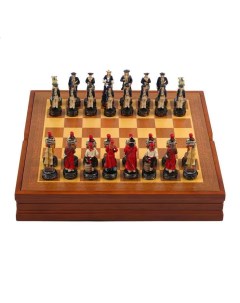 Шахматы сувенирные Пиратская схватка доска 36х36х6 см Король H 8 см пешка H 6 5 см Sima-land
