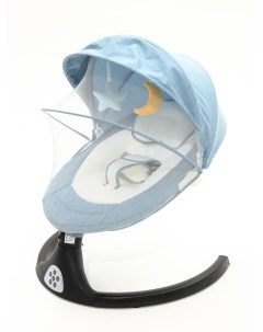 Электронные качели шезлонг для новорожденных Baby Swing Chair Blue Аэлита
