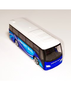 Игрушечный автобус синей расцветки метало пластик 1000toys