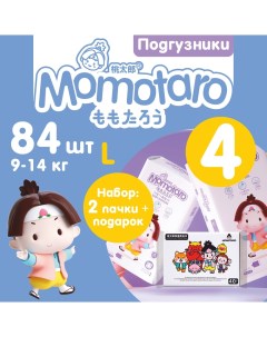 Детские подгузники Модель 4П Белый 2DPVM L42 DryWps Momotaro