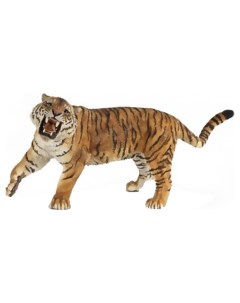 Игровая фигурка Рычащий тигр 14 см Papo