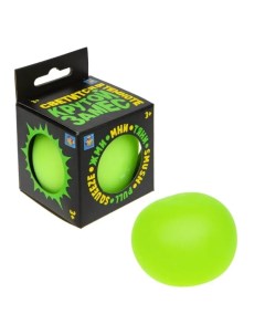 Игрушка антистресс Крутой замес шар зеленый 10см светится в темноте Т21469 4 1toy