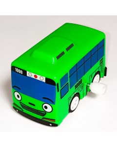 Автобус из мультика Тайо зеленый цвета инерционный 1000toys