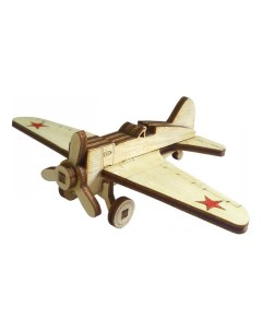 Конструктор деревянный Советский истребитель И 16 Lemmo