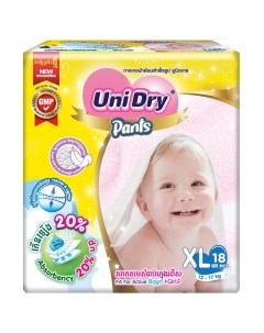 Детские подгузники трусики Super Dry XL 12 17 кг 18шт Unidry