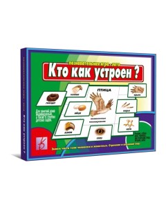 Игра лото Кто как устроен Весна-дизайн