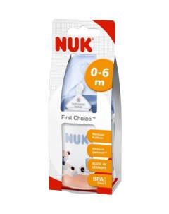 Бутылочка с силиконовой соской р 1 First Choice Plus 150 мл в ассортименте Nuk