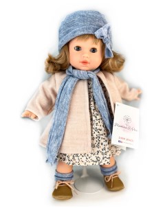 Кукла Тина блондинка в пудровом пальто 42 см арт 662 Marina&pau