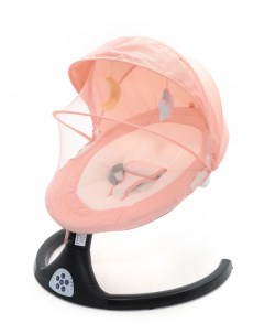 Электронные качели шезлонг для новорожденных Baby Swing Chair Pink Аэлита