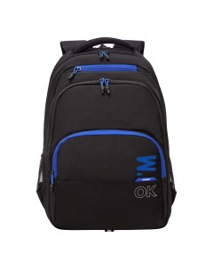 Рюкзак для мальчиков RU 430 7 черный синий Grizzly