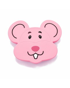 Тарелка детская с крышкой Мышка Розовый Funtasy
