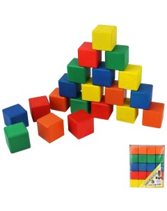 Деревянные кубики цветные 20шт БП 00000196 Арбо