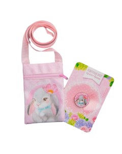 Детский подарочный набор Зайка сумка брошь цвет розовый 3936788 Nazamok
