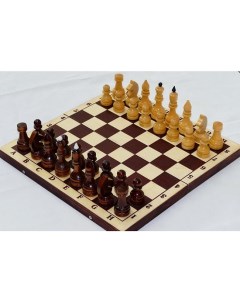 Шахматы обиходные лакированные с темной доской Р 11 Орловская ладья